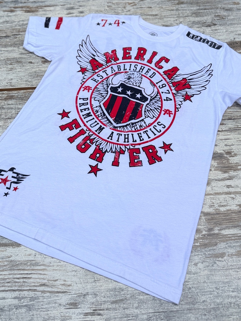 Affliction Bold and Vibrant American Customs Men's Tee Shirt His Size Large - Picture 6 of 10
